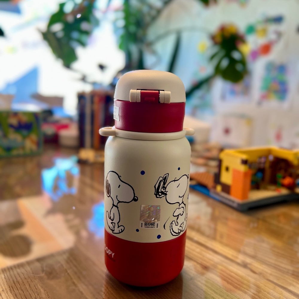 Brand New Snoopy Kids Insulated 316 Stainless Steel Water Bottle 520ml/ 17.5 oz - Picture 2 of 8